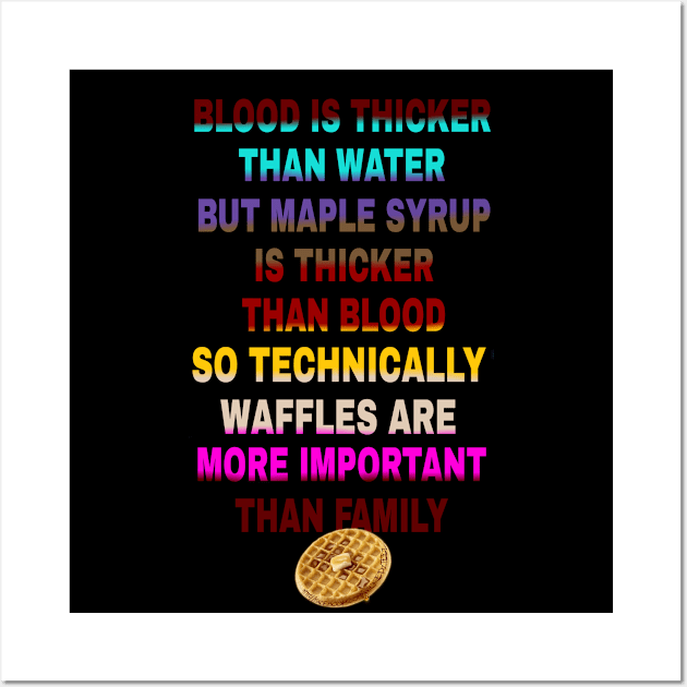 Waffles Wall Art by Wicked9mm